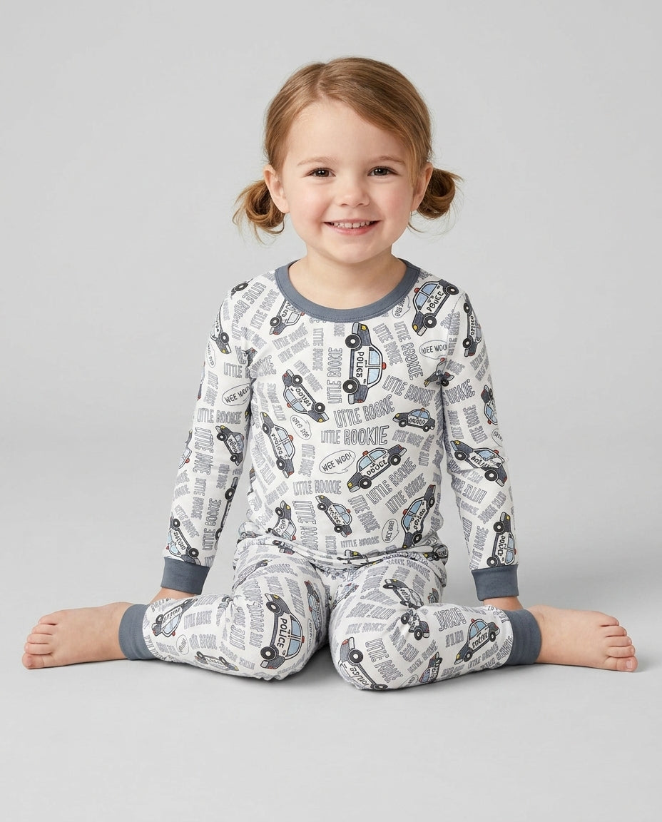 Little Rookie Bamboo Two Piece Long Sleeve Pajama Set