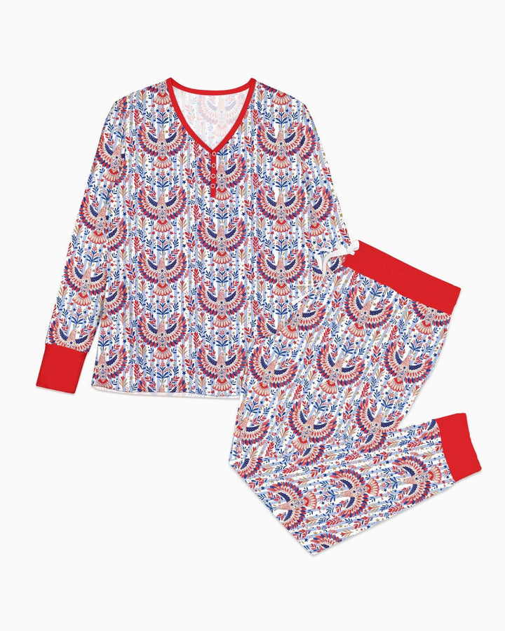 Patriotic Eagle Bamboo Women Pajama Set