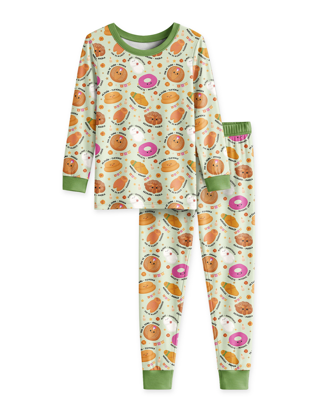 Pan Dulce Fiesta Bamboo Two Piece Long Sleeve Pajama Set
