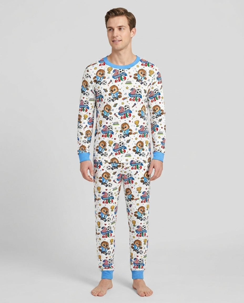 plantilla Conjunto de Pijama de Bambú para Hombre