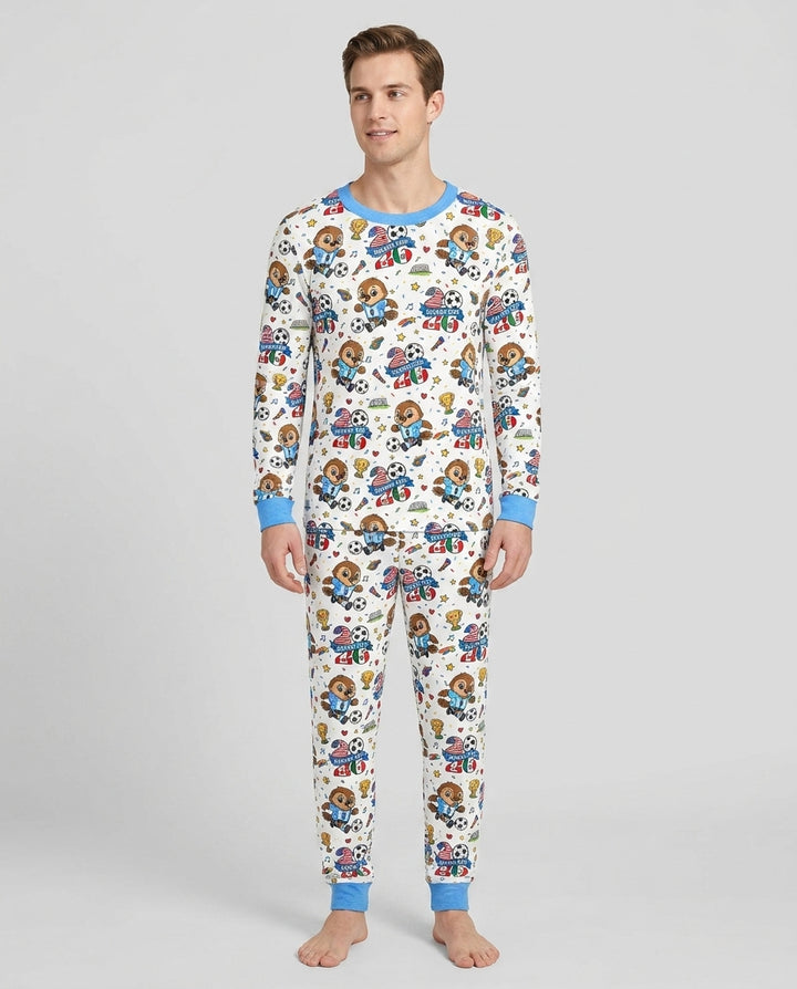 plantilla Conjunto de Pijama de Bambú para Hombre