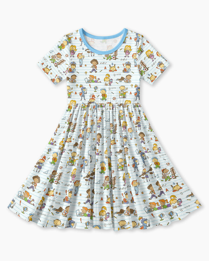 School Days Adventure Bamboo Twirl Dress