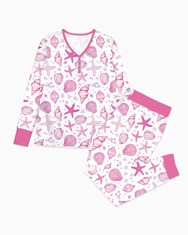 Coastal Charm Family Matching Bamboo Women Pajama Set
