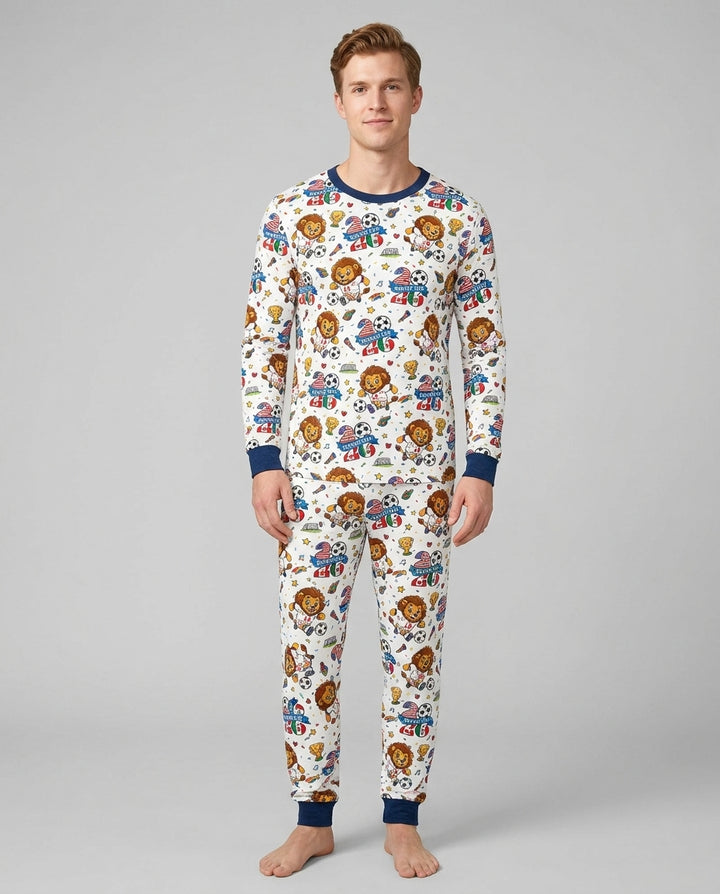 plantilla Conjunto de Pijama de Bambú para Hombre