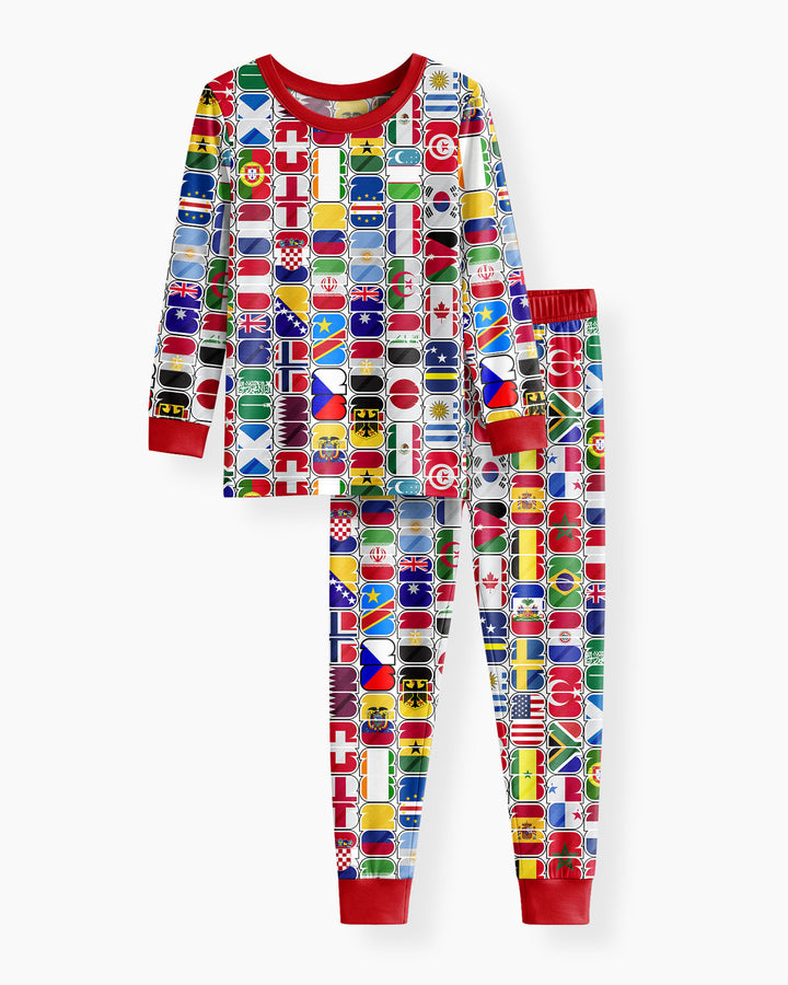 We Are 26 Family Matching Bamboo Two Piece Long Sleeve Pajama Set