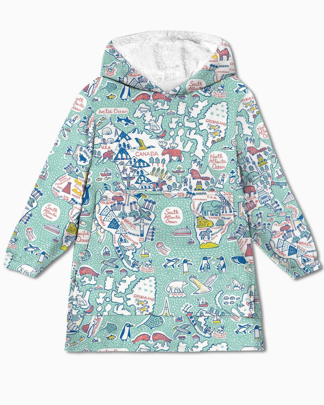 Hello World Wonders Bamboo Blanket Hoodie