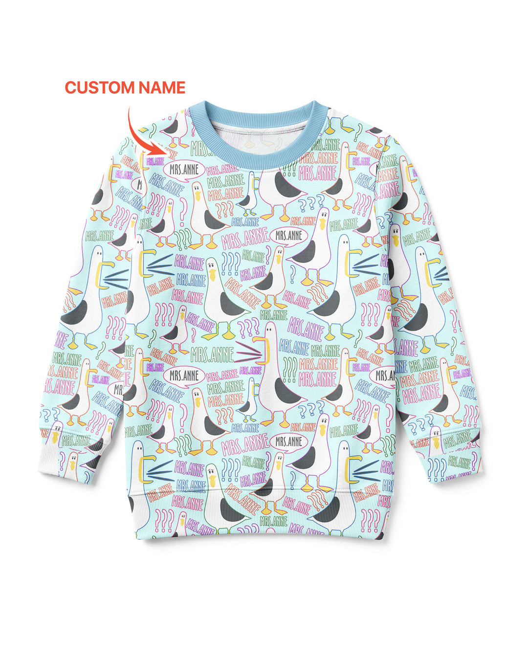 Sudadera de cuello redondo de bambú con plantilla personalizada