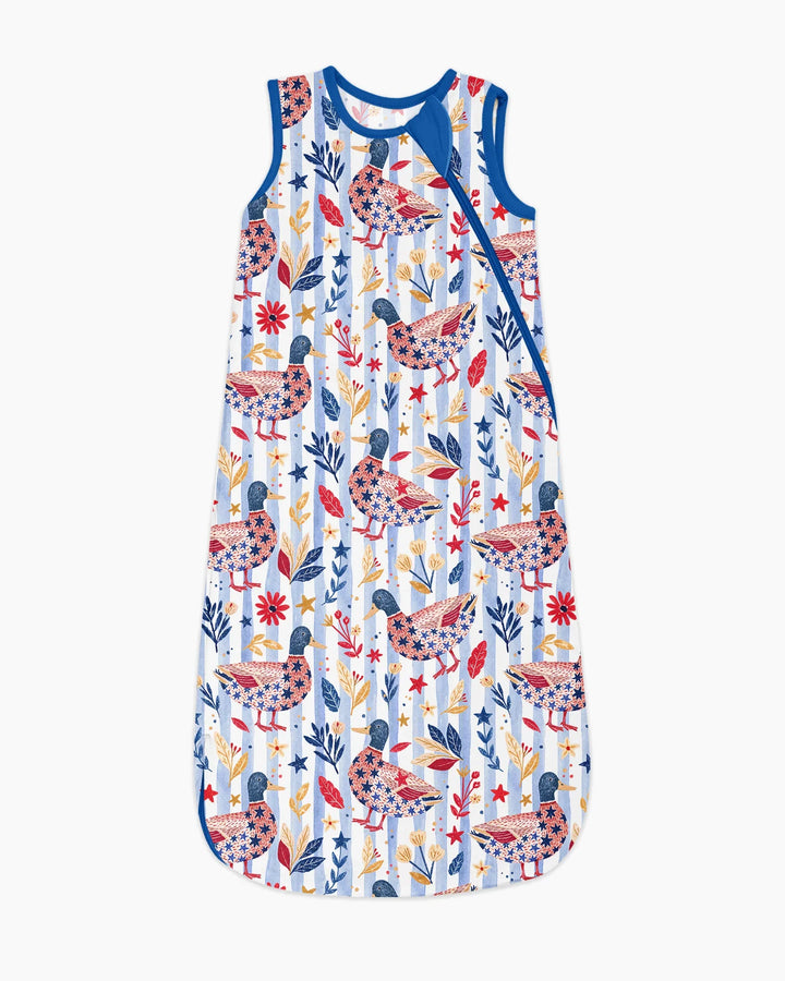 Patriotic Mallard Duck Bamboo Sleep Bag