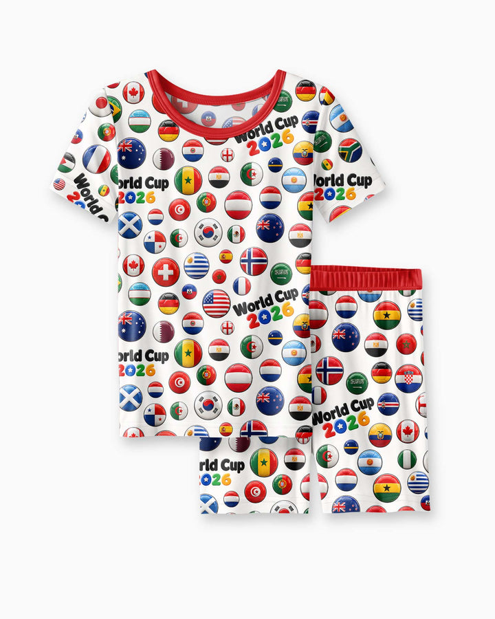 Schlafanzug-Set zweiteilig, kurze Ärmel, kurze Hose, Bambus