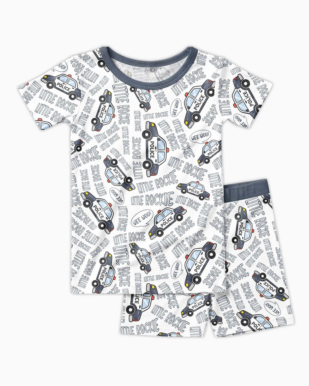 Little Rookie Bamboo Two Piece Short Sleeve Shorts Pajama Set