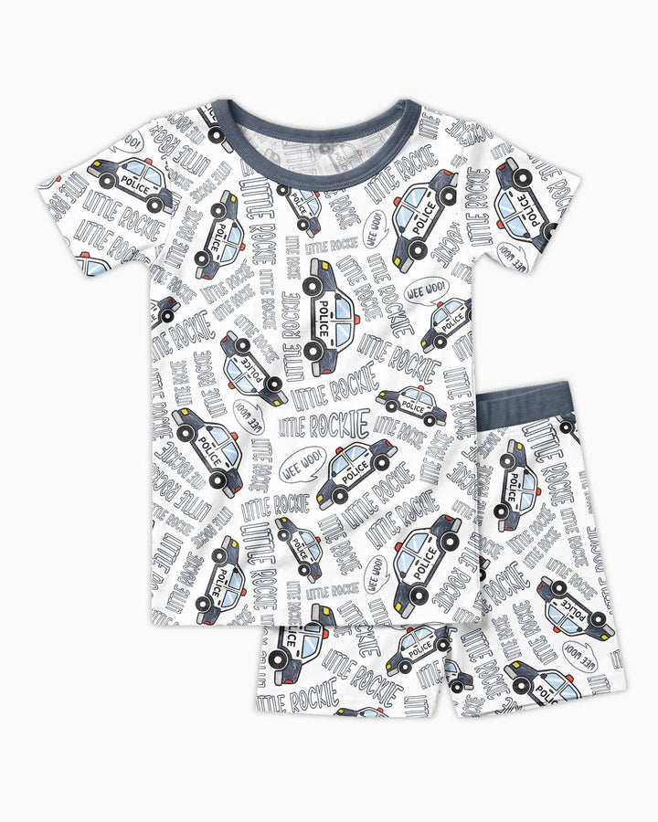 Little Rookie Bamboo Two Piece Short Sleeve Shorts Pajama Set