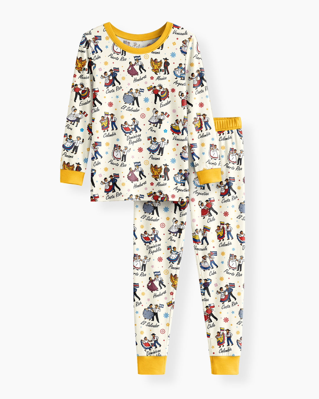 Conjunto de pijama de dos piezas de bambú de manga larga All About That Base