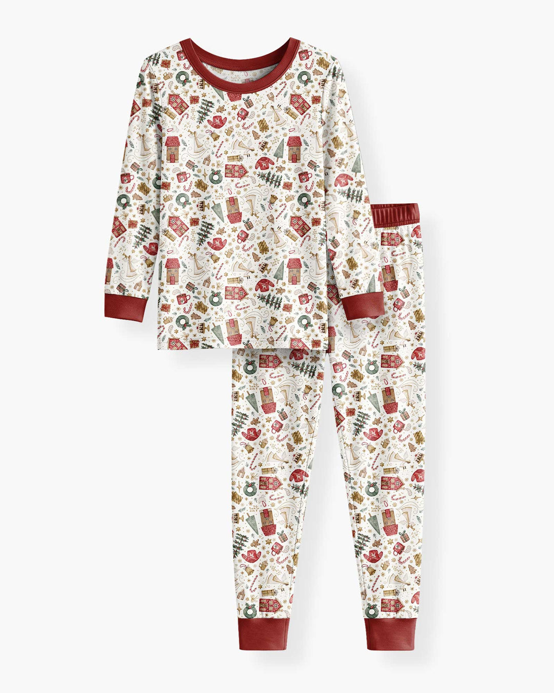 Magical Christmas Story Bamboo Two Piece Long Sleeve Pajama Set