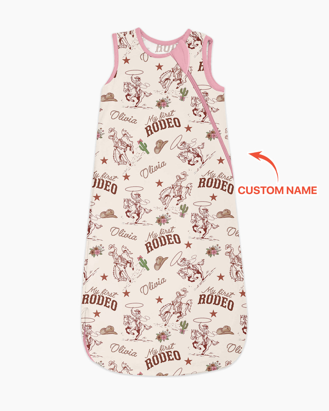 Custom Name First Rodeo Family Matching Bamboo Sleep Bag