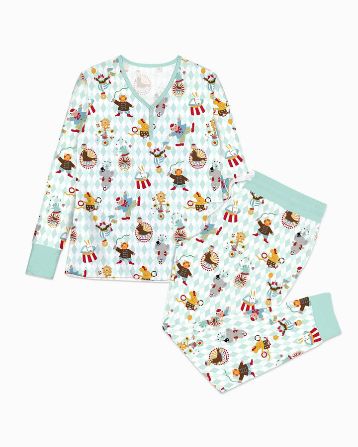 Circus Animal Bamboo Women Pajama Set
