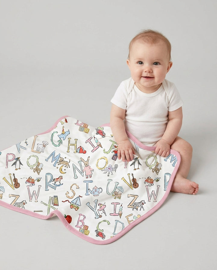 ABC Whimsy Bamboo Blanket
