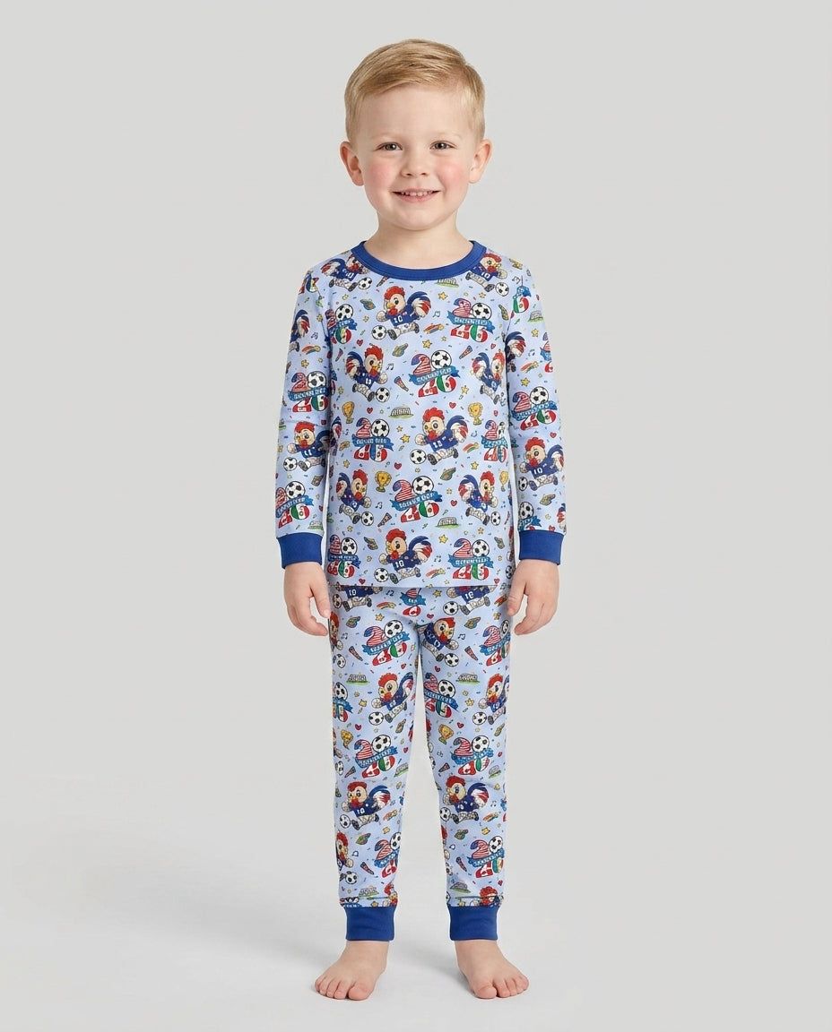 Conjunto de pijama de dos piezas de bambú con mangas largas, plantilla PERSONALIZADA