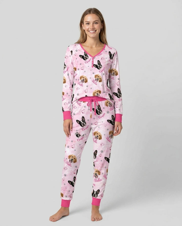 Personalized Family Matching Bamboo Women Pajama Set