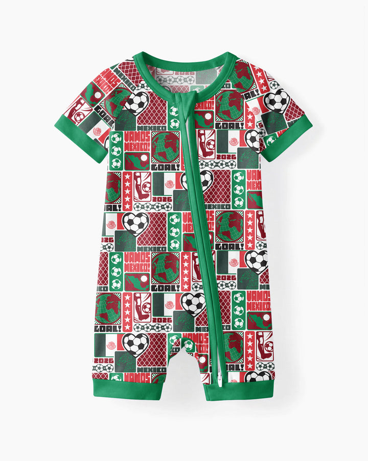 World Soccer Vamos Mexico Bamboo Shorty Zippy