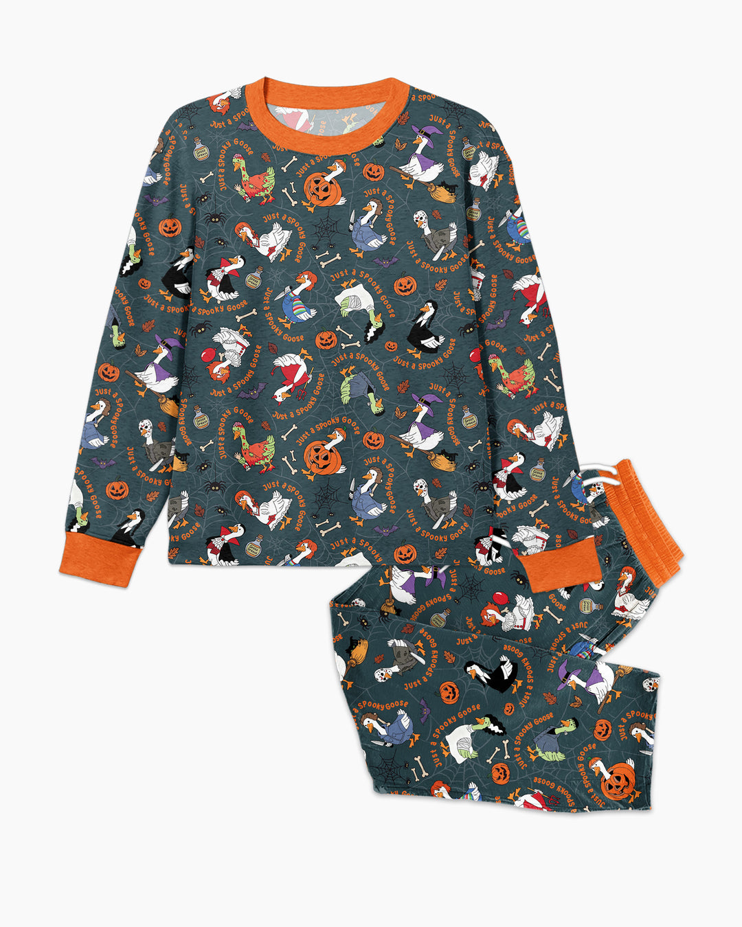 Just A Spooky Goose Family Matching Bamboo Men's Pajama Set