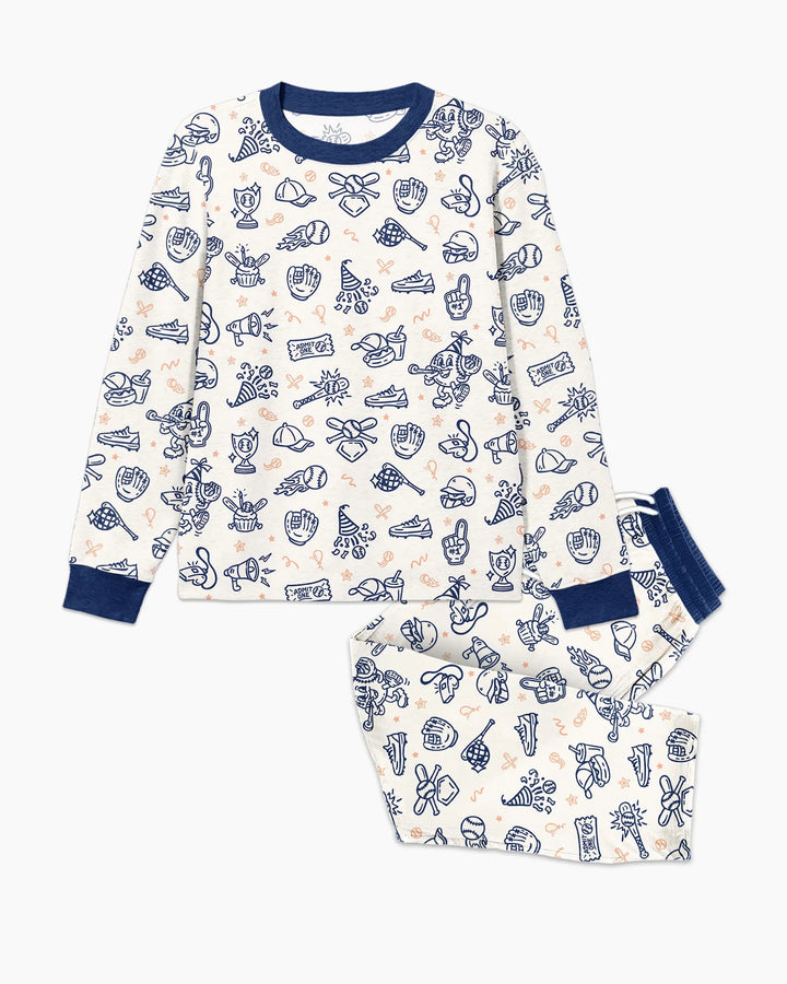 Ballpark Bash Bamboo Men's Pajama Set