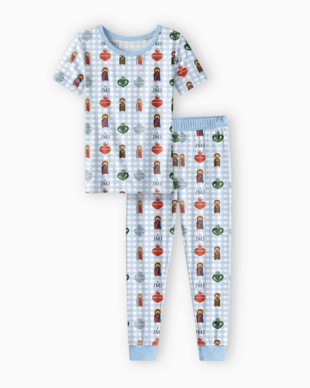 Holy Family Bamboo Two Piece Short Sleeve Pajama Set