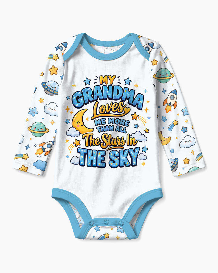 My Grandma Loves Me More Than All The Stars Bamboo Bodysuit