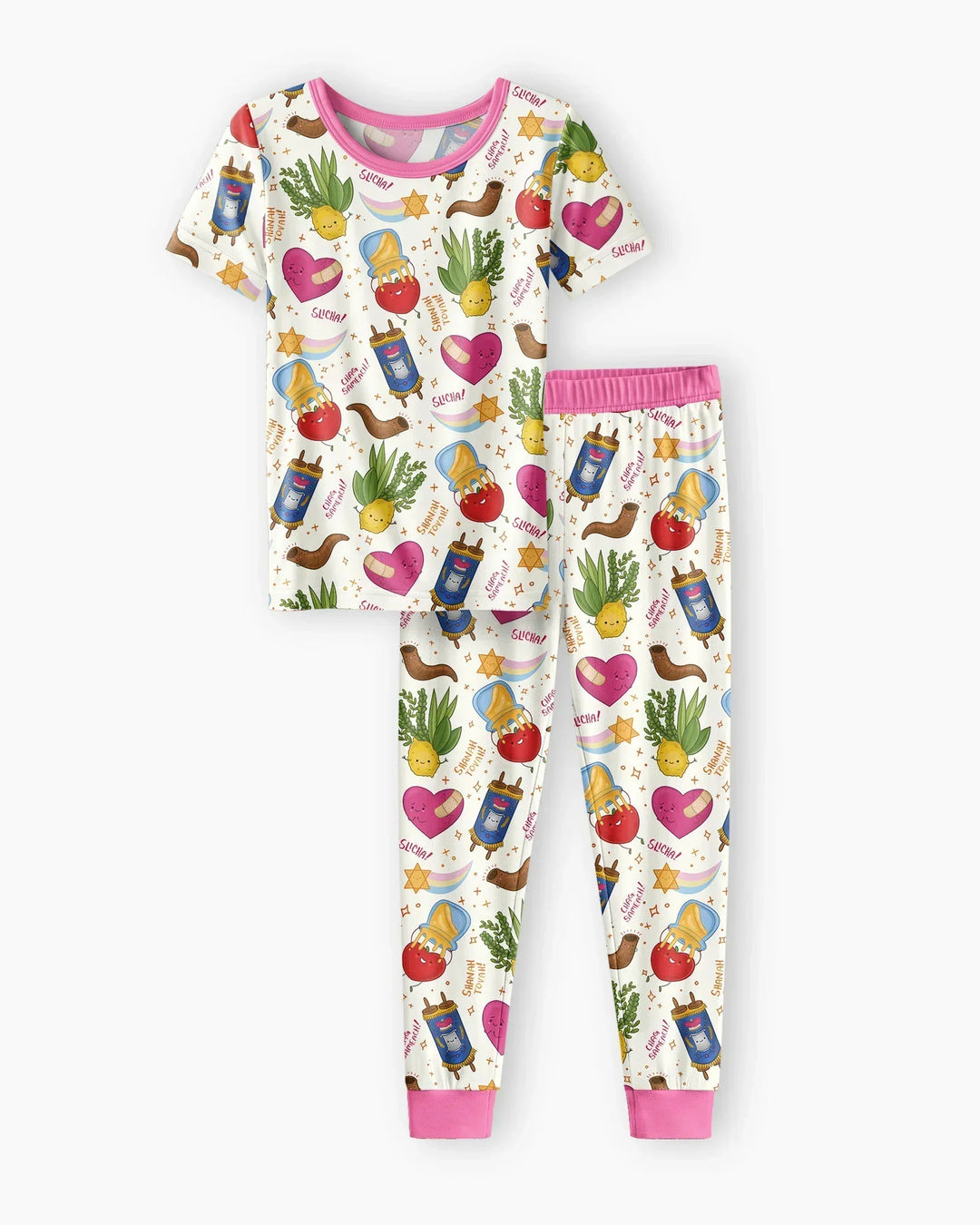 Jewish High Holidays Bamboo Two Piece Short Sleeve Pajama Set