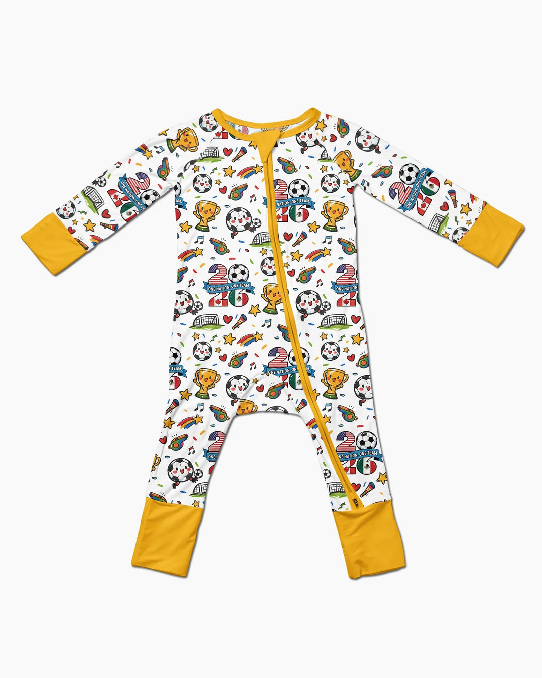 Soccer Fever 2026 Family Matching Bamboo Convertible Zippy