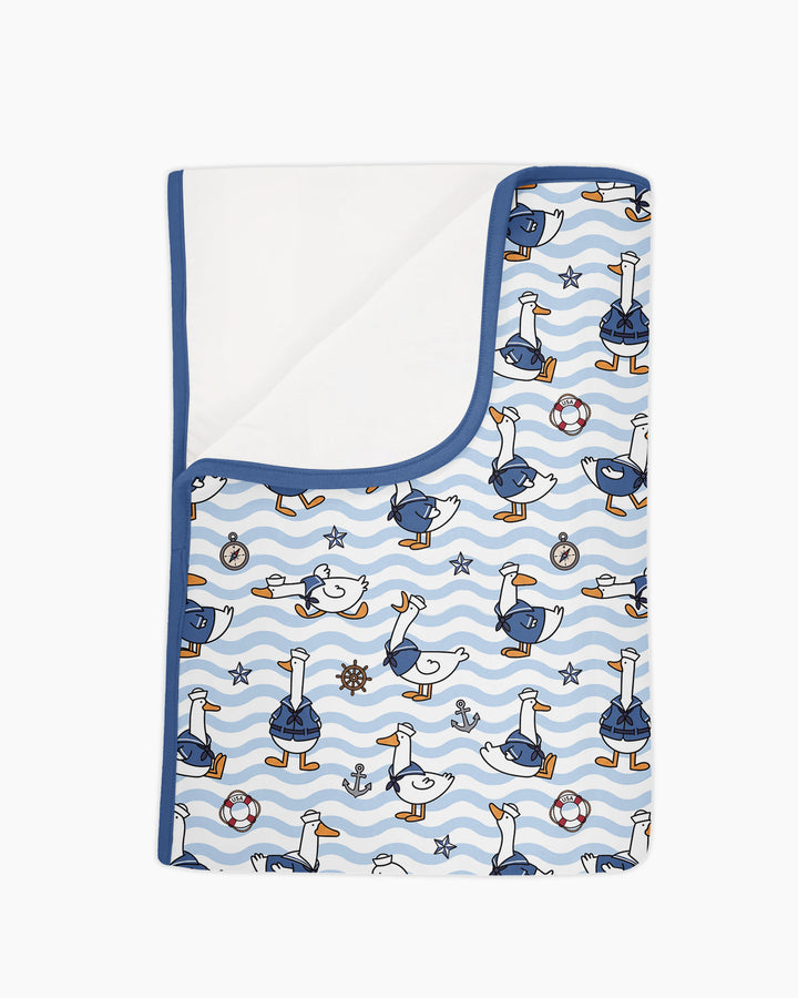 Silly Goose Sailor Bamboo Blanket