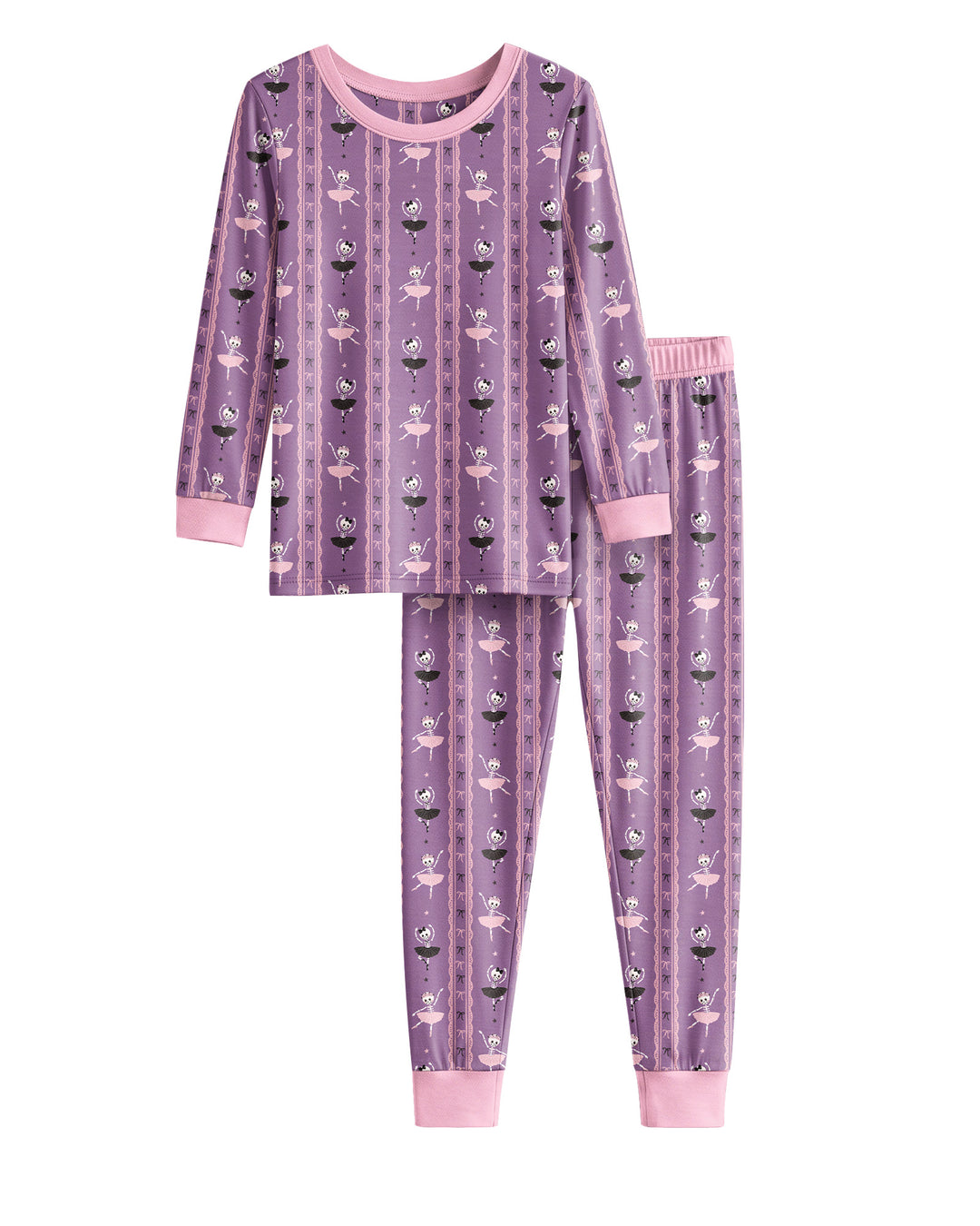 Spooky Ballerina Parade Bamboo Two Piece Long Sleeve Pajama Set