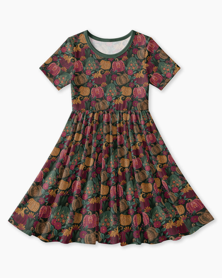 Velvet Pumpkins Bamboo Twirl Dress