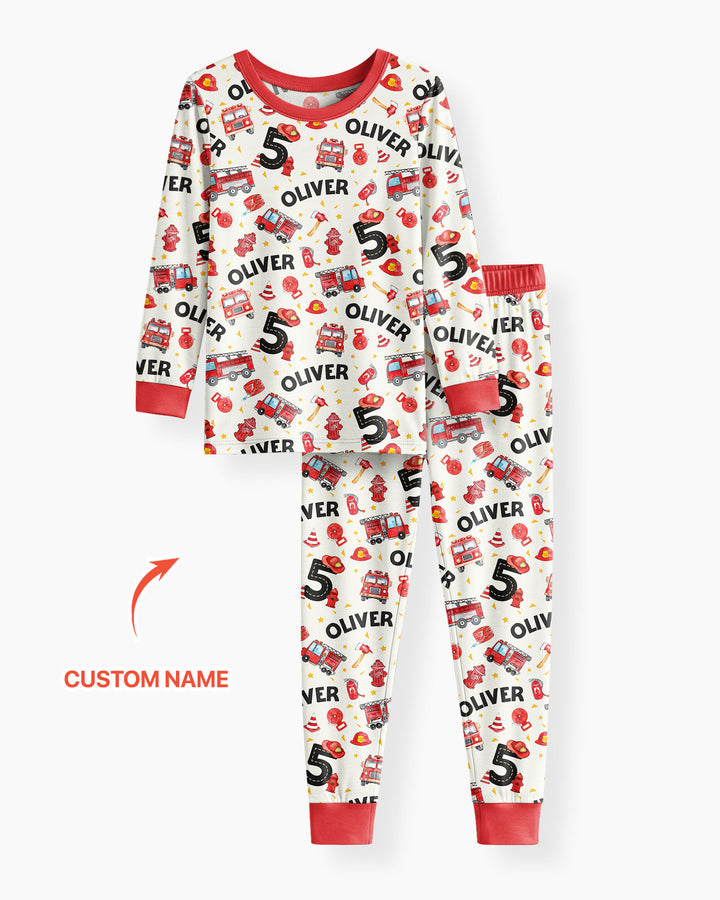 Conjunto de pijama de dos piezas de bambú con mangas largas, plantilla PERSONALIZADA