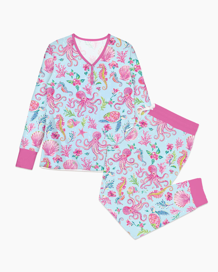 Preppy Palm Beach Bamboo Women Pajama Set