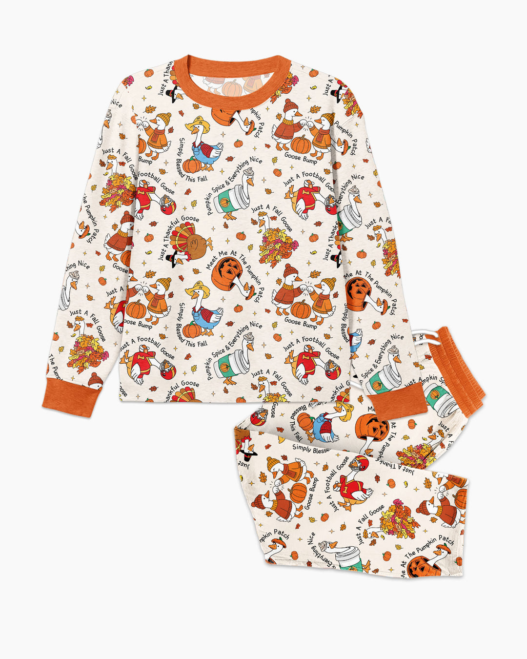 Just A Fall Goose Family Matching Bamboo Men's Pajama Set