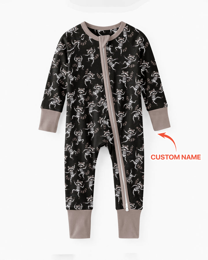 Funny Halloween Racoon Bamboo Convertible Zippy