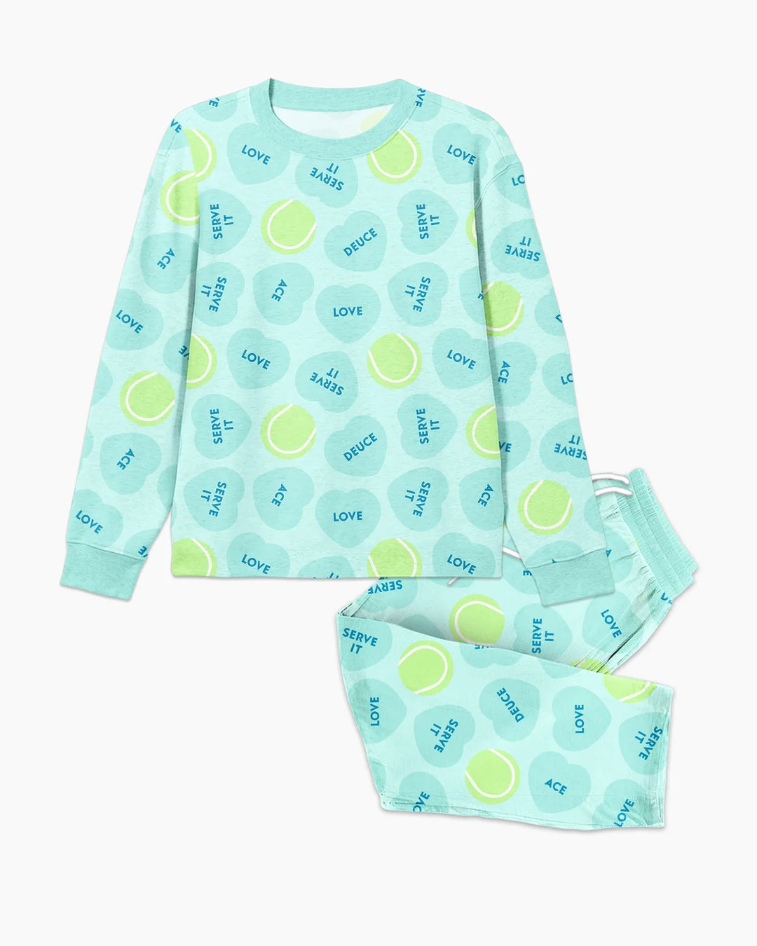 Tennis with Love Bamboo Men's Pajama Set