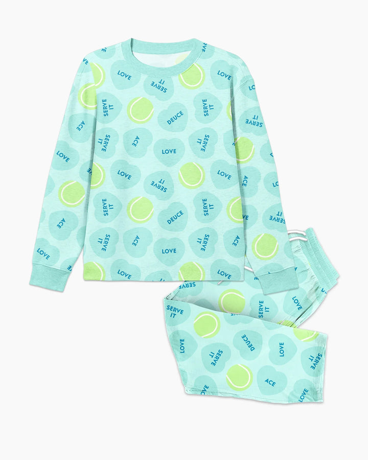 Tennis with Love Bamboo Men's Pajama Set