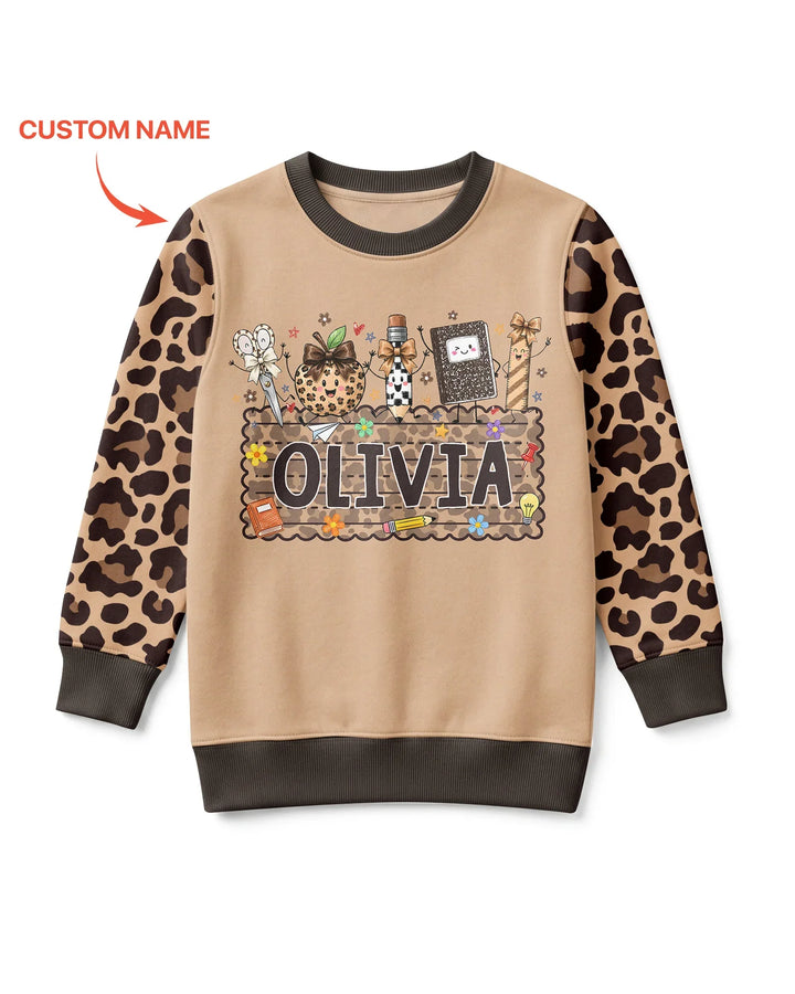 Sudadera de cuello redondo de bambú con plantilla personalizada