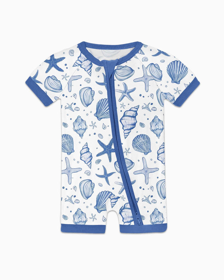 Coastal Charm Family Matching Bamboo Shorty Zippy