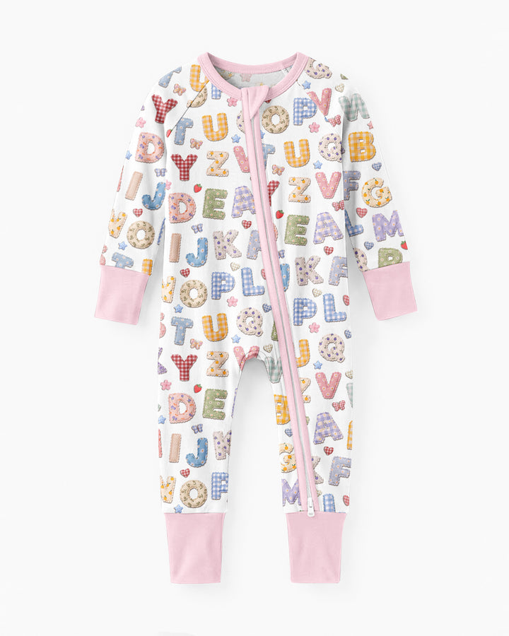 Fabric Alphabet Letters Bamboo Convertible Zippy