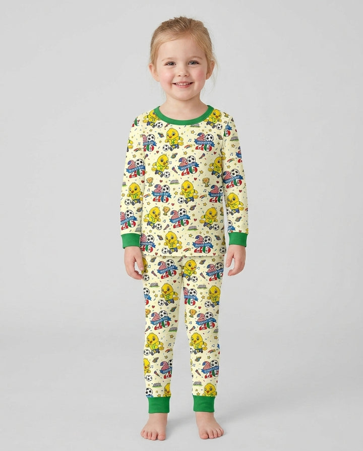 Conjunto de pijama de dos piezas de bambú con mangas largas, plantilla PERSONALIZADA