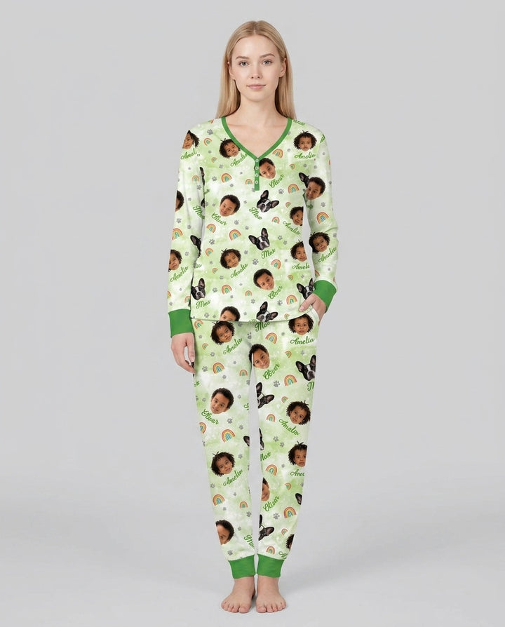 Personalized Family Matching Bamboo Women Pajama Set