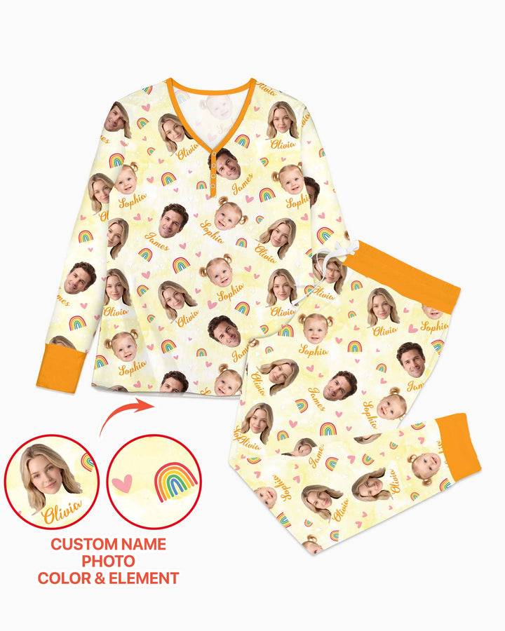 Personalized Family Matching Bamboo Women Pajama Set
