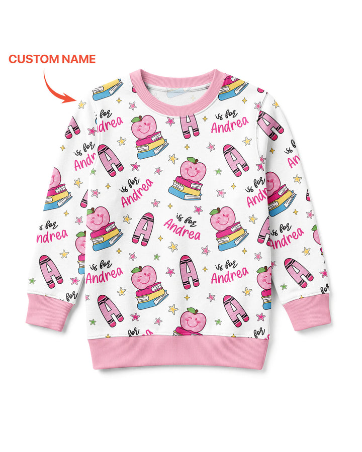 Sudadera de cuello redondo de bambú con plantilla personalizada