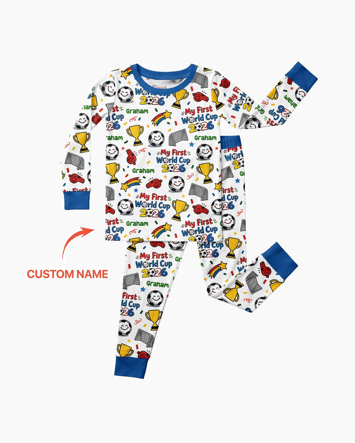 Conjunto de pijama de dos piezas de bambú con mangas largas, plantilla PERSONALIZADA
