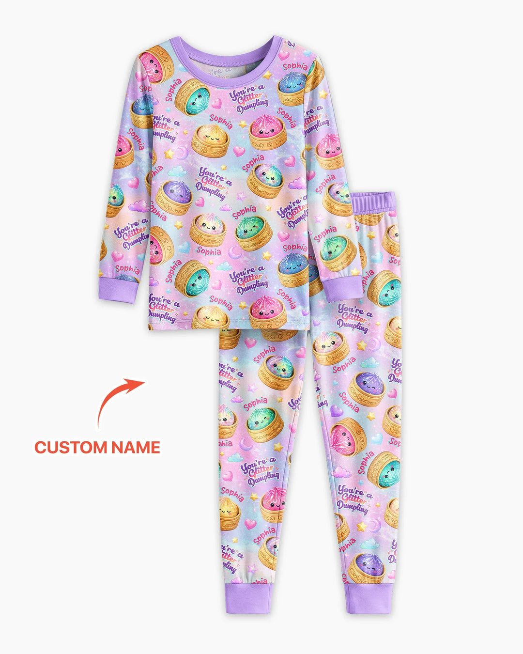 Conjunto de pijama de dos piezas de bambú con mangas largas, plantilla PERSONALIZADA