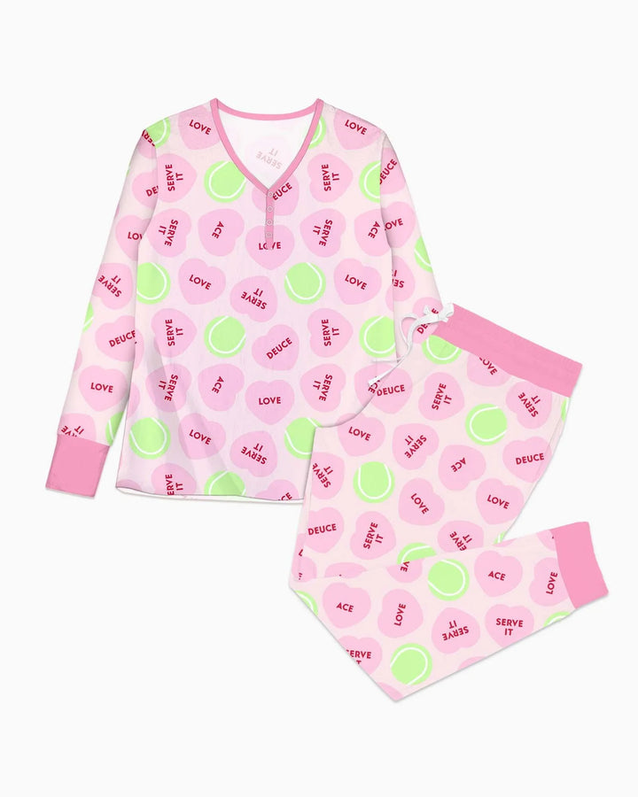 Tennis with Love Bamboo Women Pajama Set