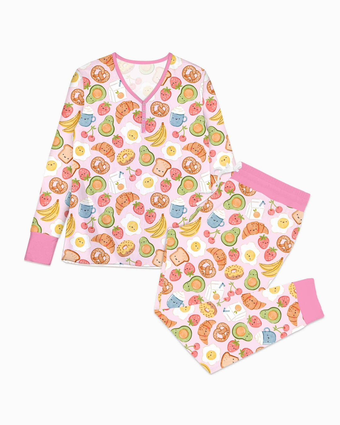 Breakfast Buddies Family Matching Bamboo Women Pajama Set