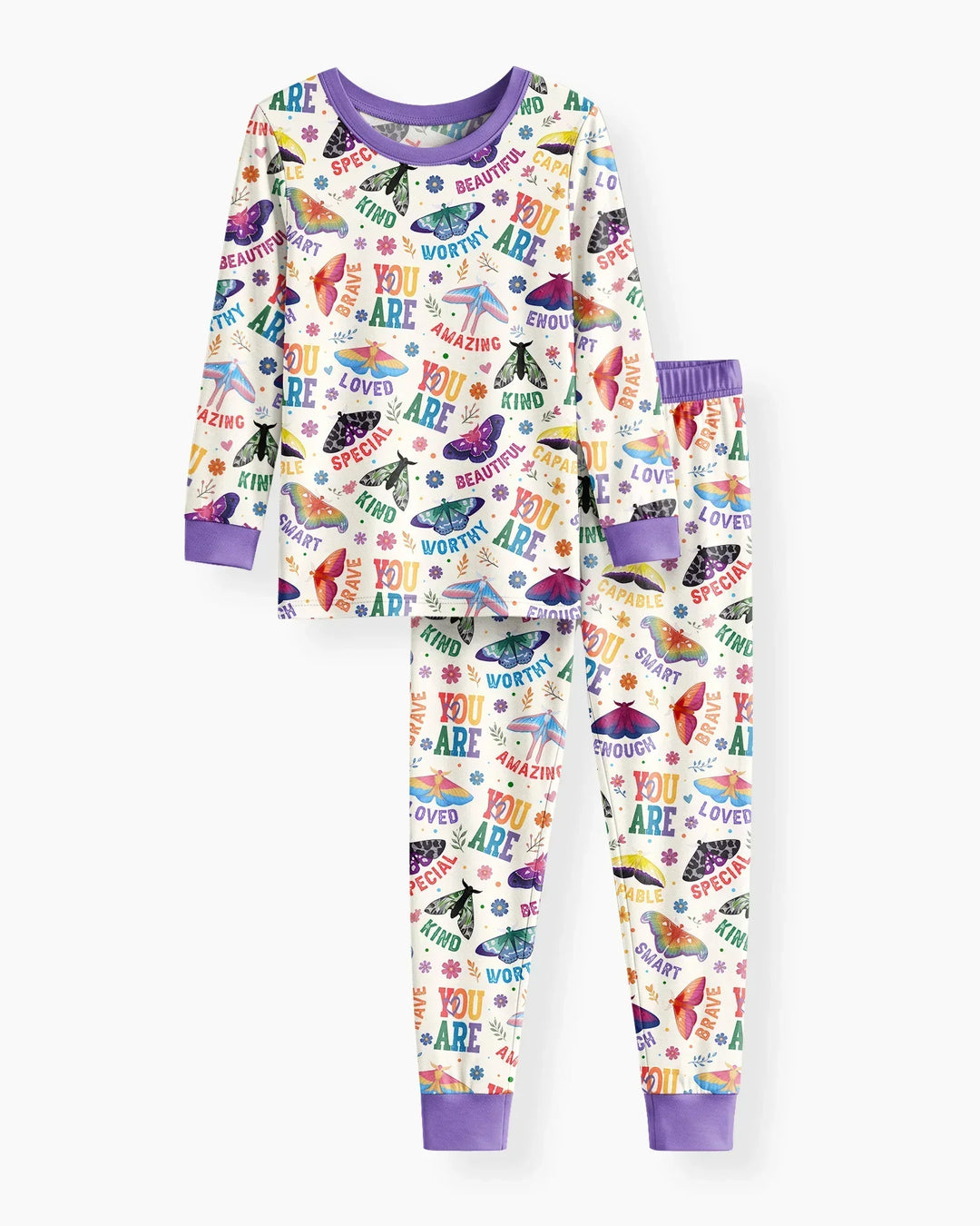 Proud Wings Family Matching Bamboo Two Piece Long Sleeve Pajama Set